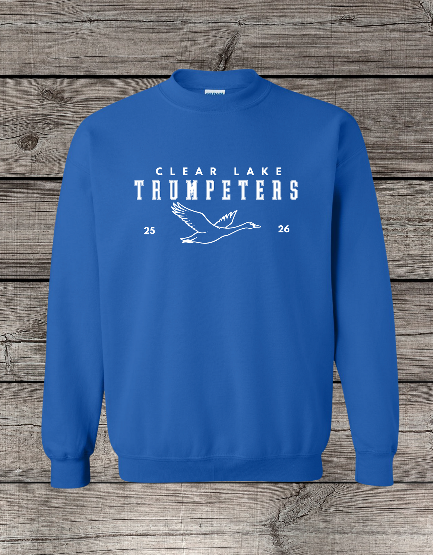 Clearlake Trumpeters Crewneck Sweatshirt | School Spirit Wear | Youth & Adult Sizes | 25/26