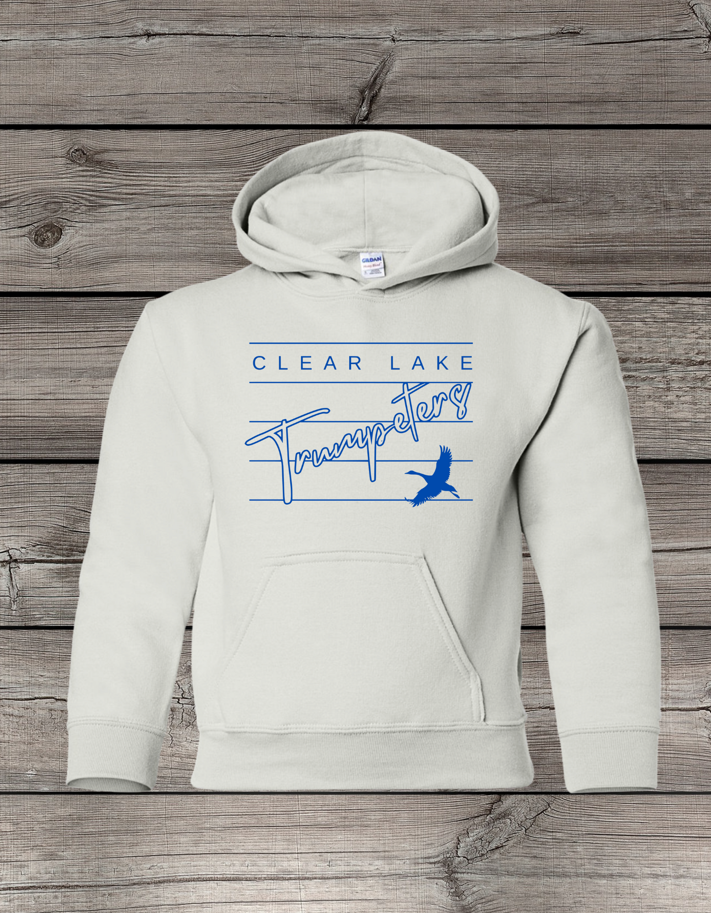 Clearlake Trumpeters Hoodie | School Spirit Wear | Youth & Adult Sizes | Trumpeters Lined