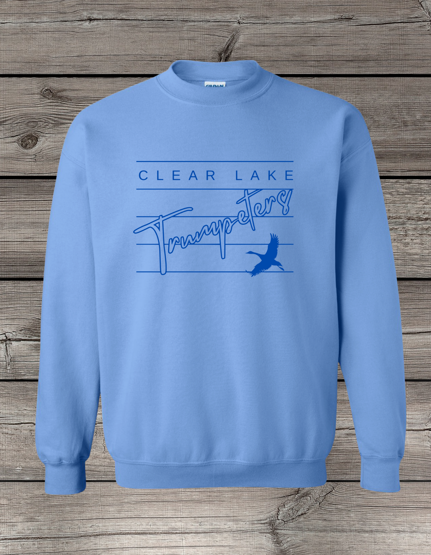 Clearlake Trumpeters Crewneck Sweatshirt | School Spirit Wear | Youth & Adult Sizes | Lined