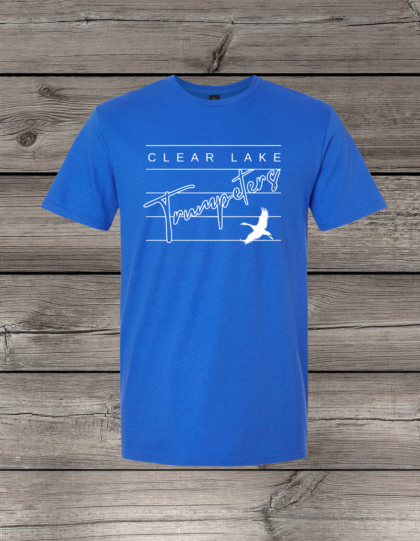 Clearlake Trumpeters T-Shirt | School Spirit Wear | Youth & Adult Sizes | Trumpeters Lined
