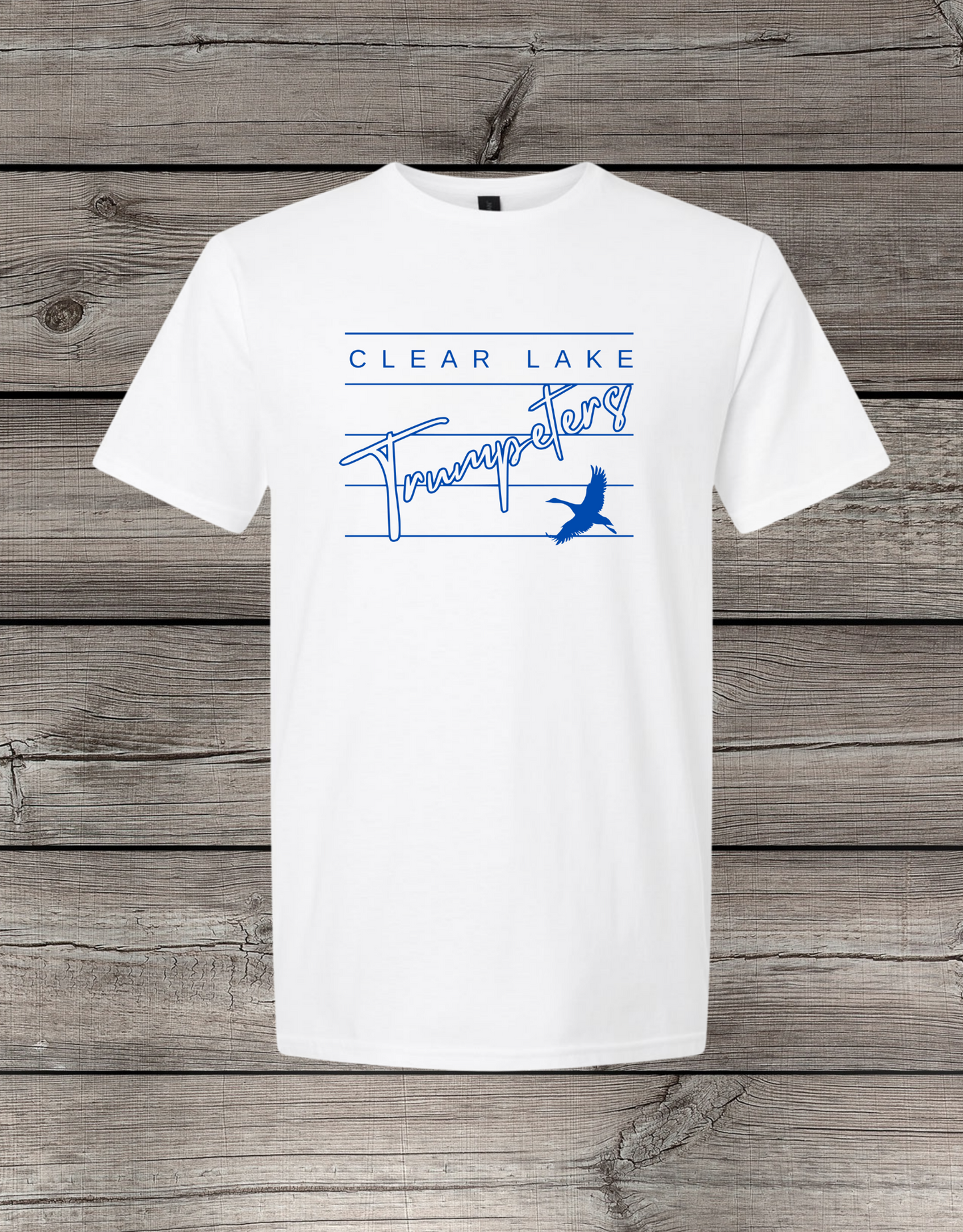 Clearlake Trumpeters T-Shirt | School Spirit Wear | Youth & Adult Sizes | Trumpeters Lined