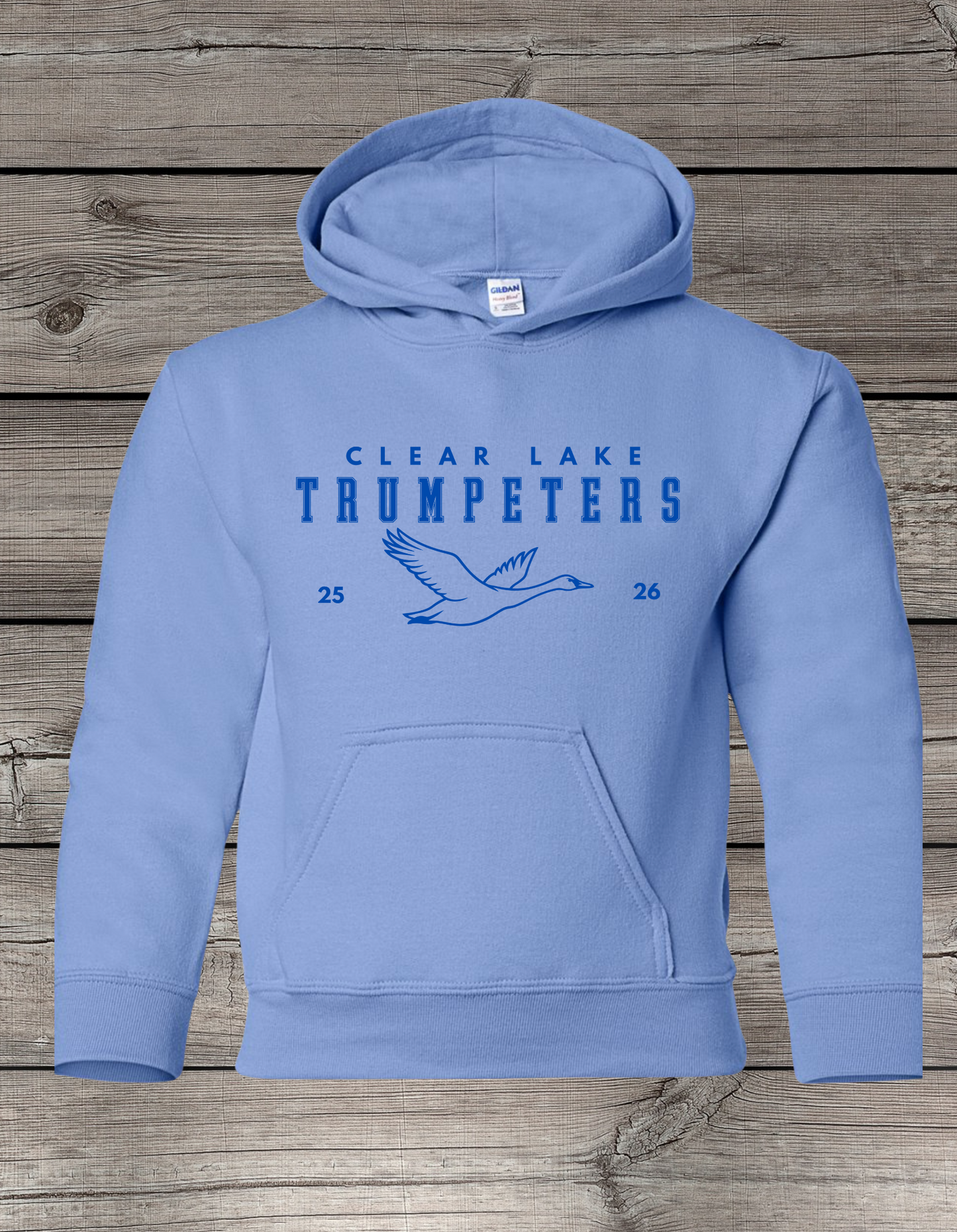 Clearlake Trumpeters Hoodie | School Spirit Wear | Youth & Adult Sizes | Trumpeters 25/26