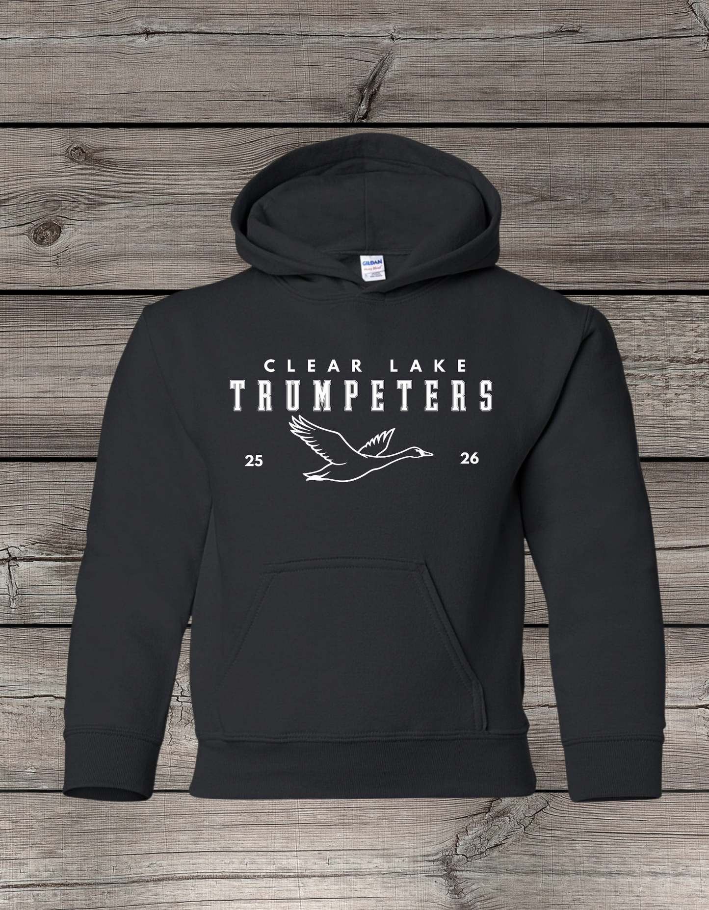 Clearlake Trumpeters Hoodie | School Spirit Wear | Youth & Adult Sizes | Trumpeters 25/26