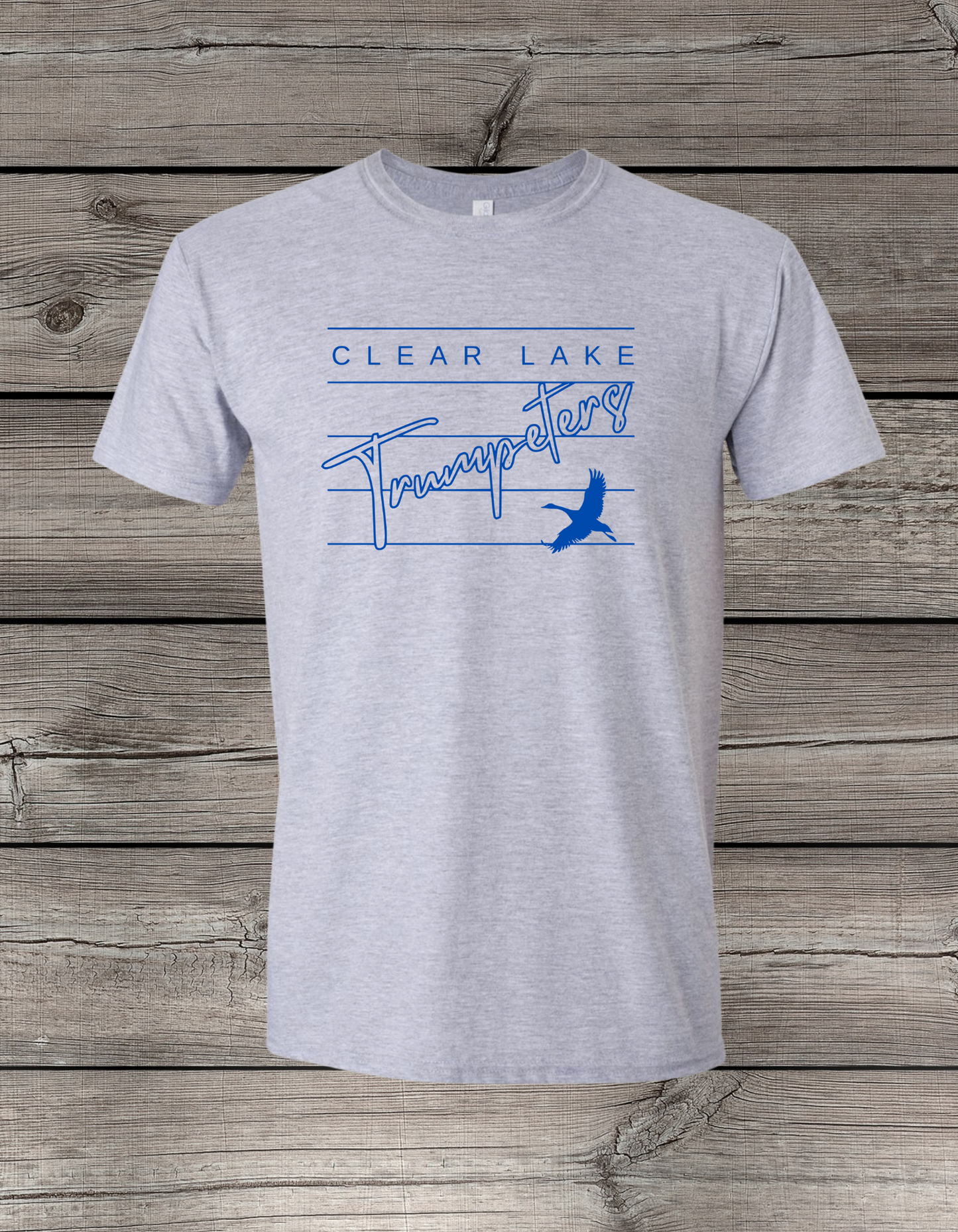 Clearlake Trumpeters T-Shirt | School Spirit Wear | Youth & Adult Sizes | Trumpeters Lined