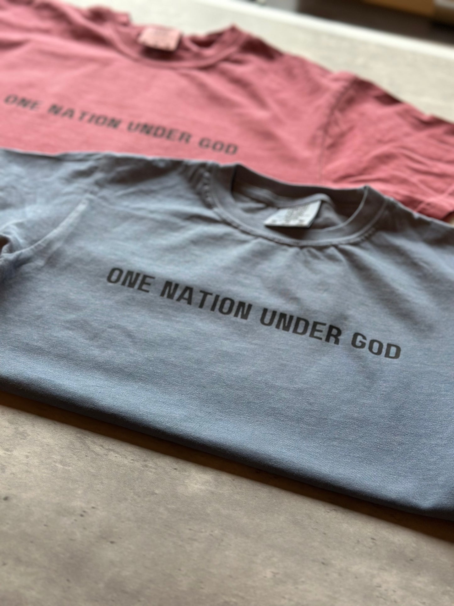 One Nation Under God Tee | Christian/Patriotic T-Shirt | Adult and youth sizes