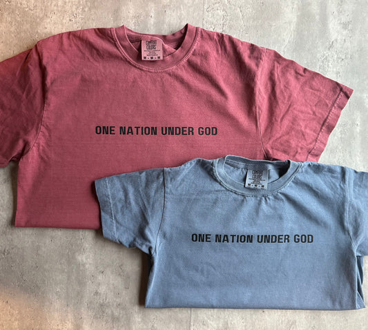 One Nation Under God Tee | Christian/Patriotic T-Shirt | Adult and youth sizes