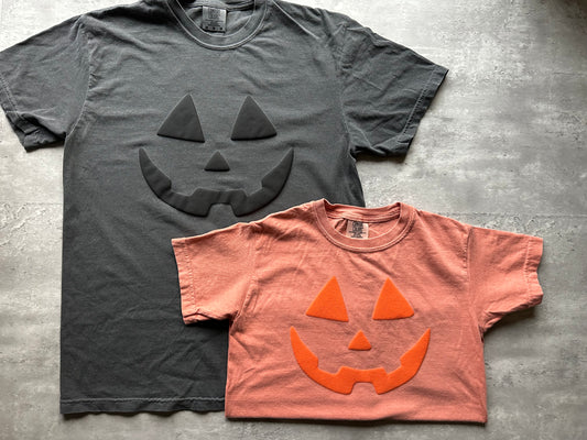 Monochromatic Pumpkin Head Tee | Halloween T-Shirt