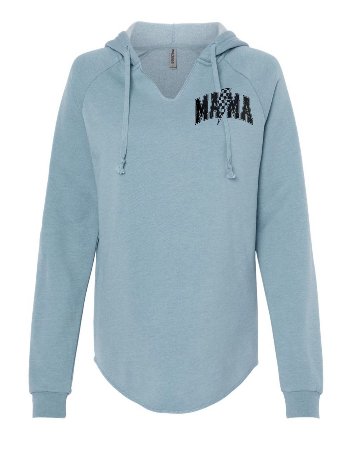 L♡mama Lightweight Mama Hoodie with Lightning Bolt – Minimalist Cozy