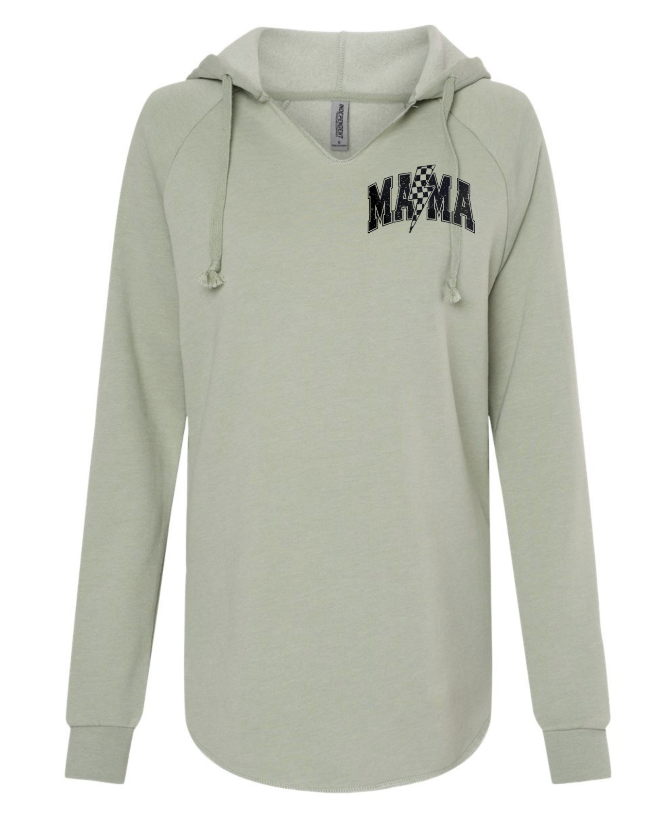 Lightweight Mama Hoodie with Lightning Bolt – Minimalist Cozy