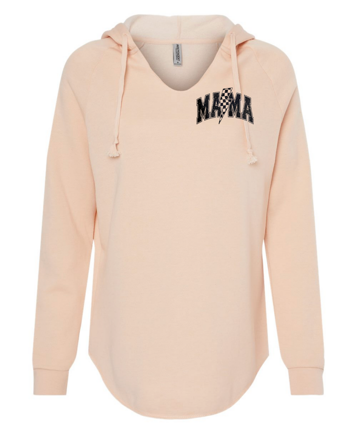 Lightweight Mama Hoodie with Lightning Bolt – Minimalist Cozy