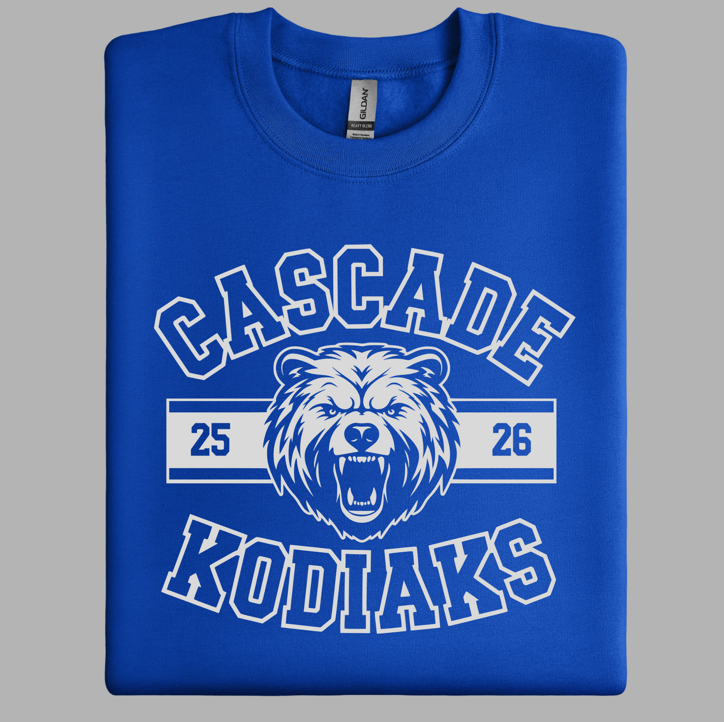 EXCLUSIVE CMS GEAR | Cascade Kodiaks 25-26 Crewneck | Youth and Adult Sizes