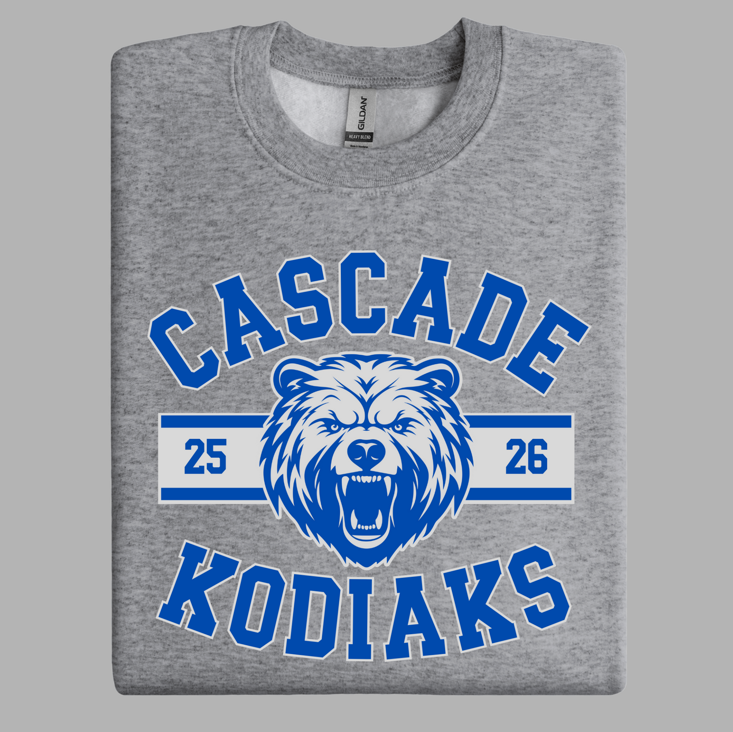 EXCLUSIVE CMS GEAR | Cascade Kodiaks 25-26 Crewneck | Youth and Adult Sizes