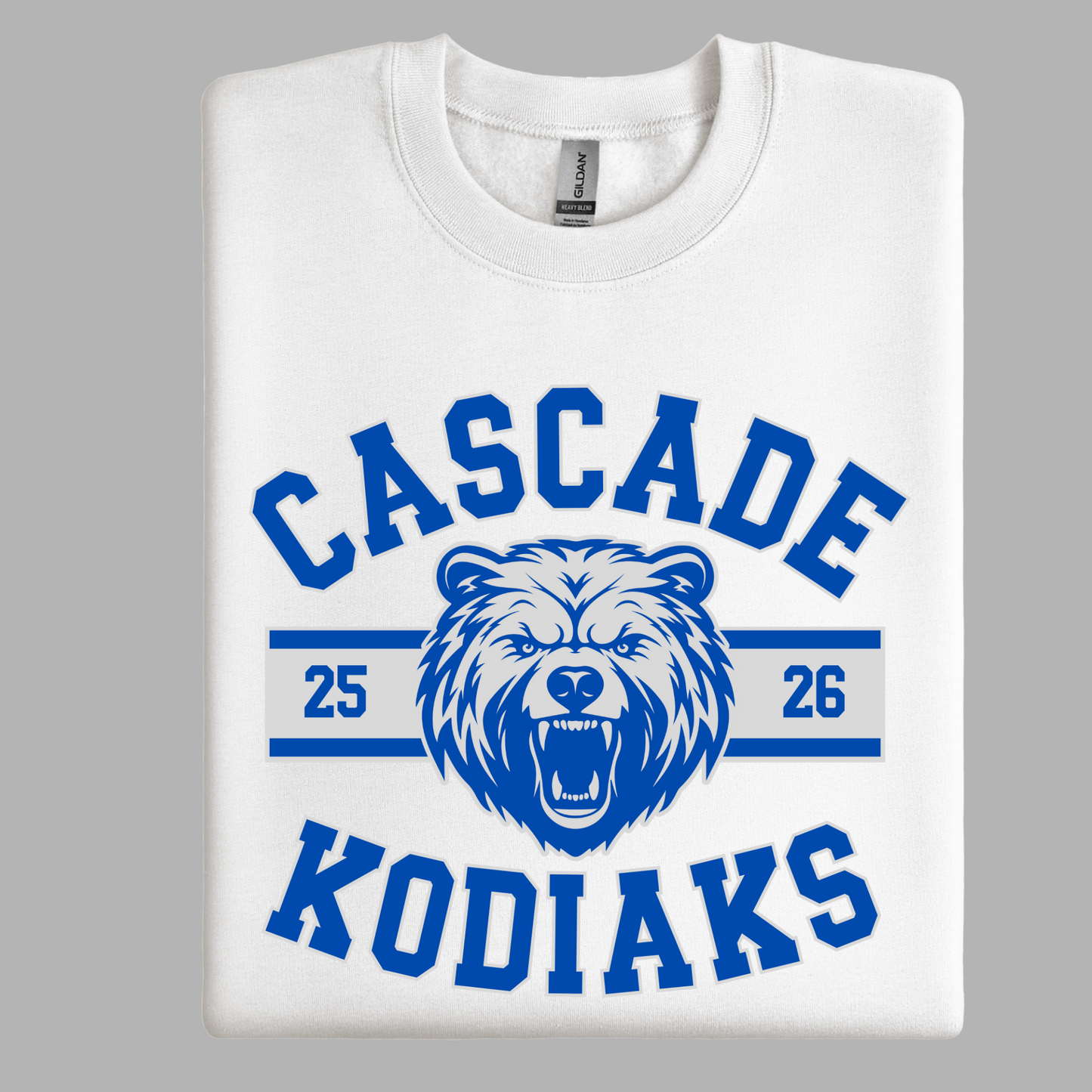 EXCLUSIVE CMS GEAR | Cascade Kodiaks 25-26 Crewneck | Youth and Adult Sizes