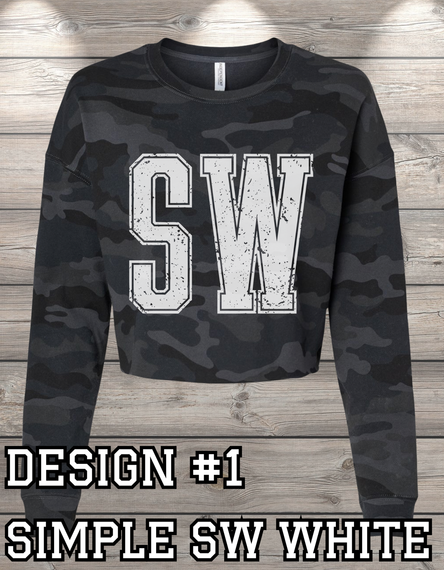 Custom Crop Crewneck Sweatshirt – Personalized & Printed Just for You