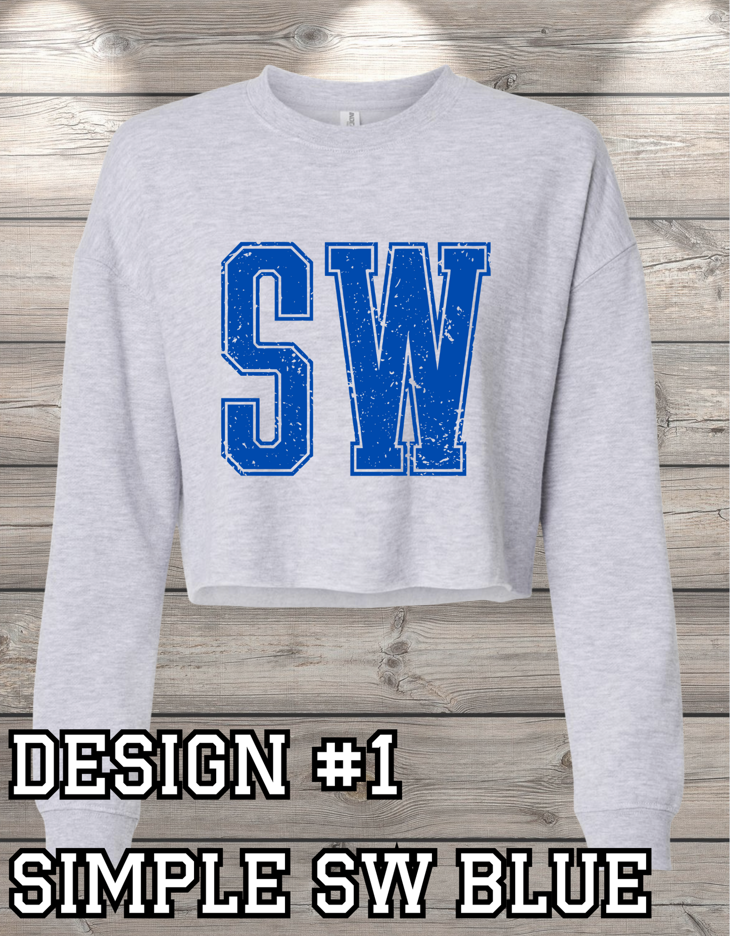 Custom Crop Crewneck Sweatshirt – Personalized & Printed Just for You