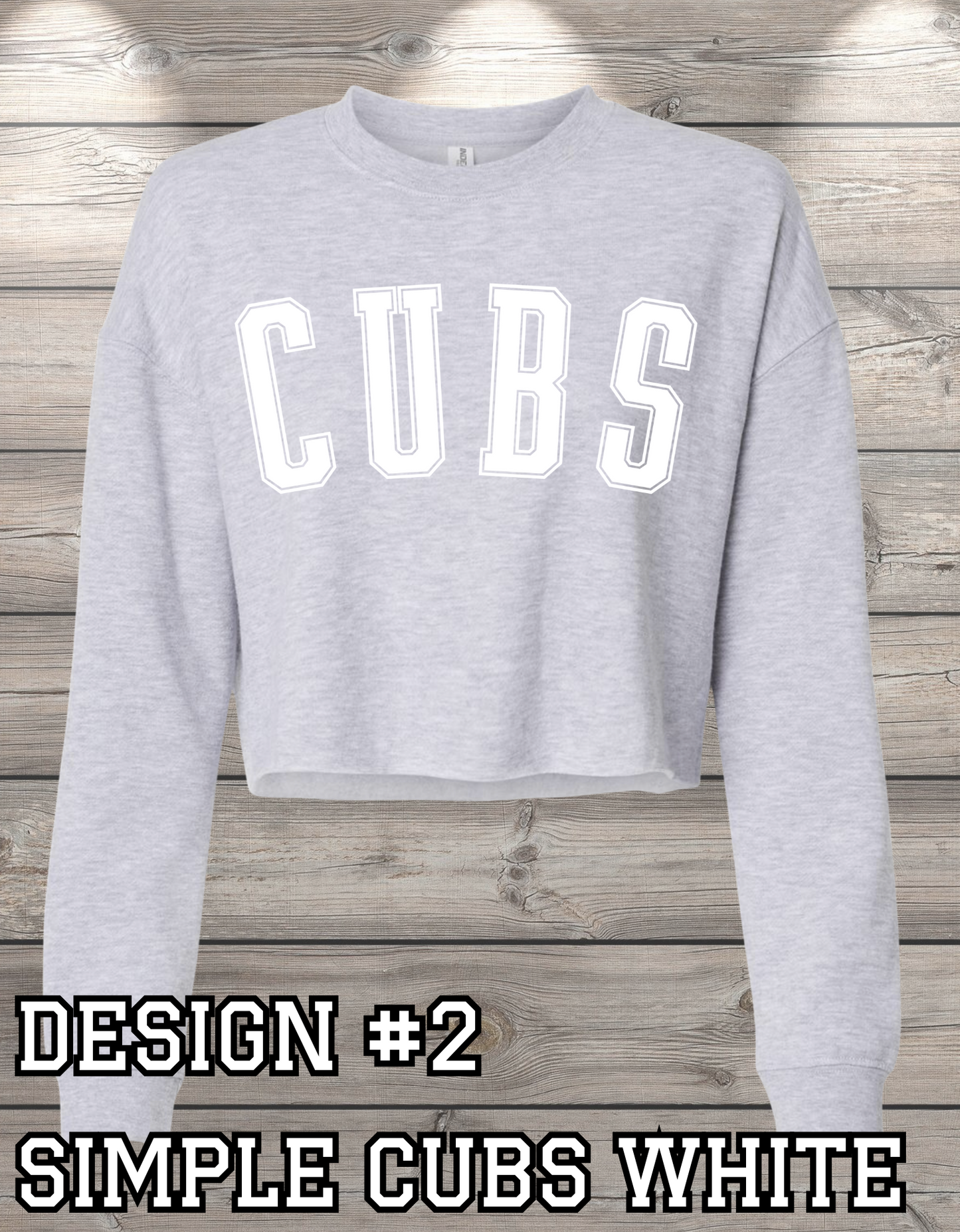 Custom Crop Crewneck Sweatshirt – Personalized & Printed Just for You