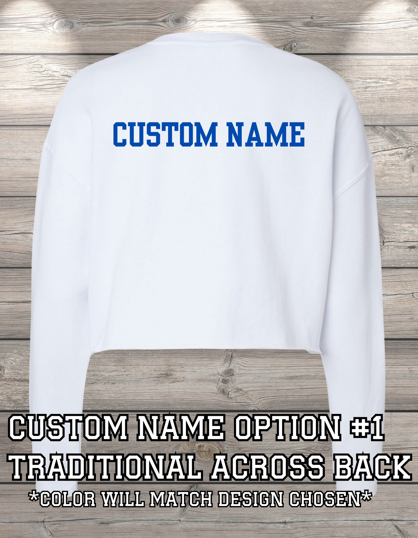 Custom Crop Crewneck Sweatshirt – Personalized & Printed Just for You