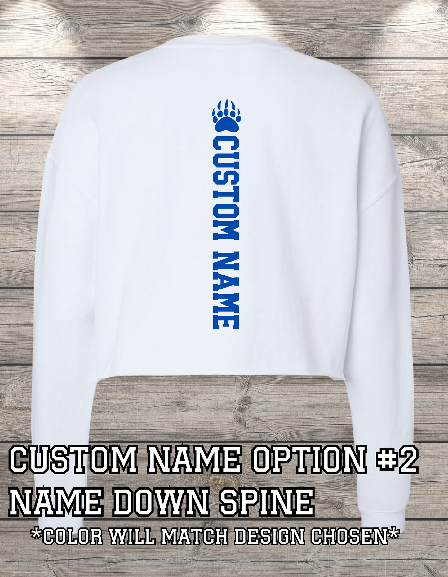 Custom Crop Crewneck Sweatshirt – Personalized & Printed Just for You
