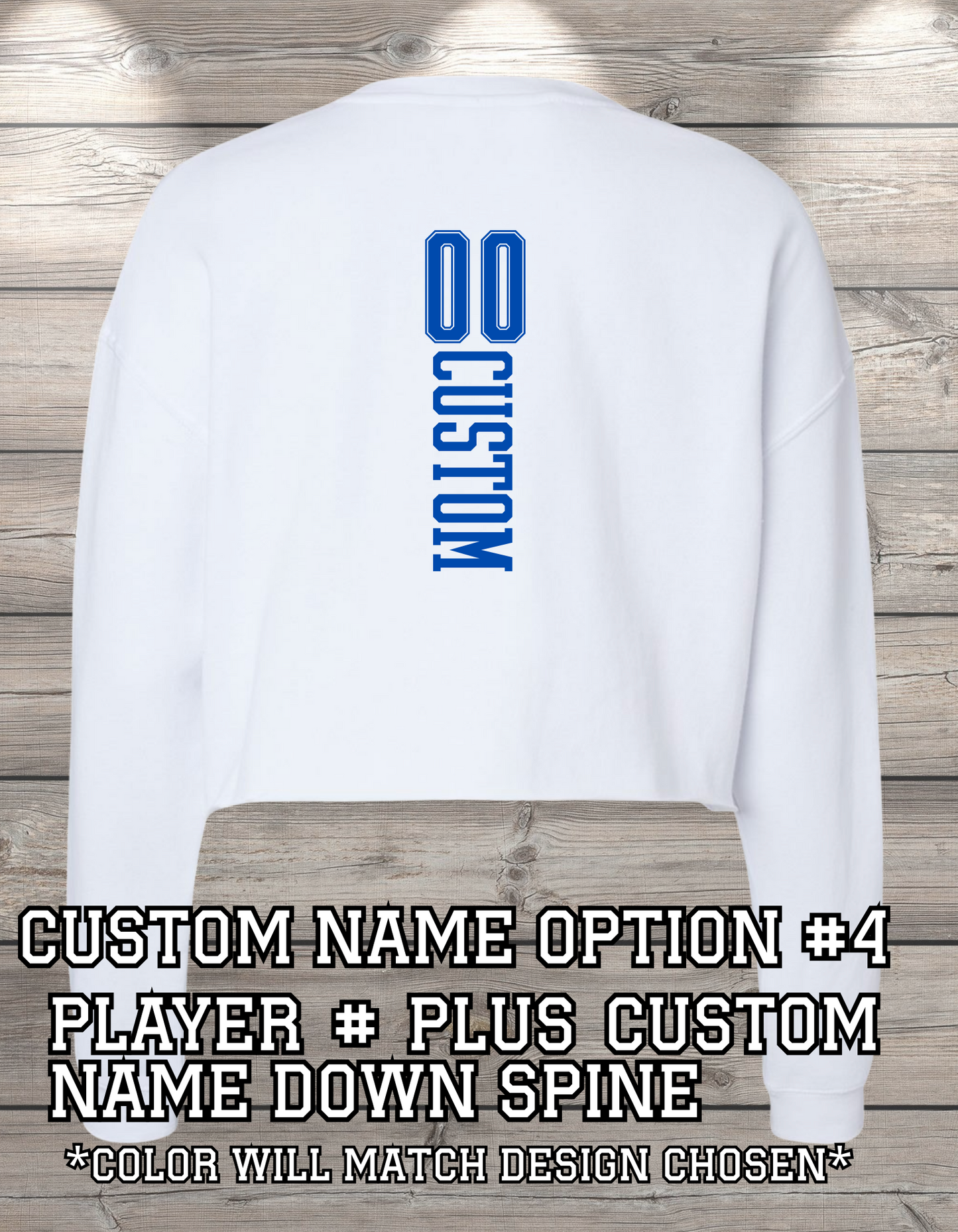 Custom Crop Crewneck Sweatshirt – Personalized & Printed Just for You