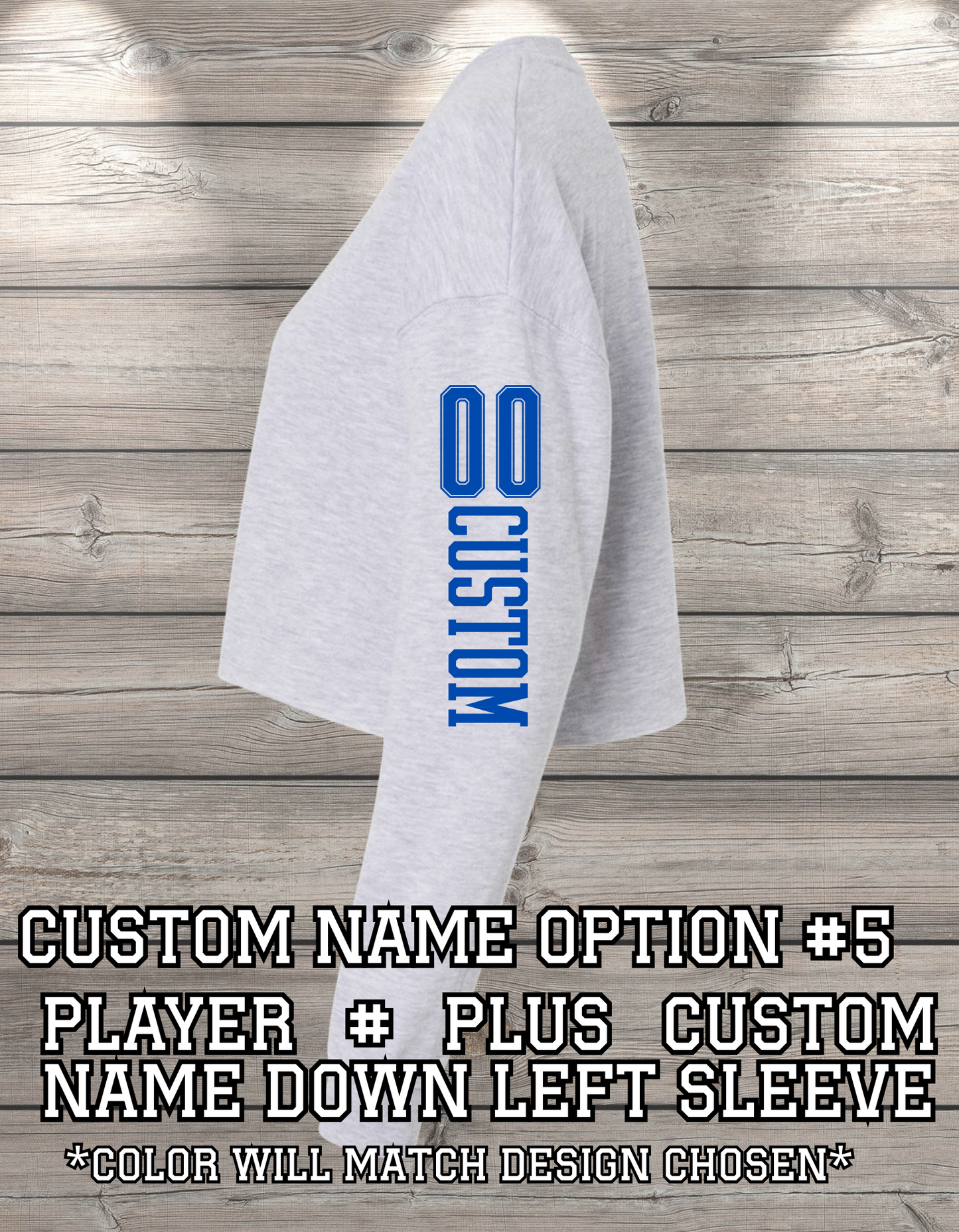 Custom Crop Crewneck Sweatshirt – Personalized & Printed Just for You