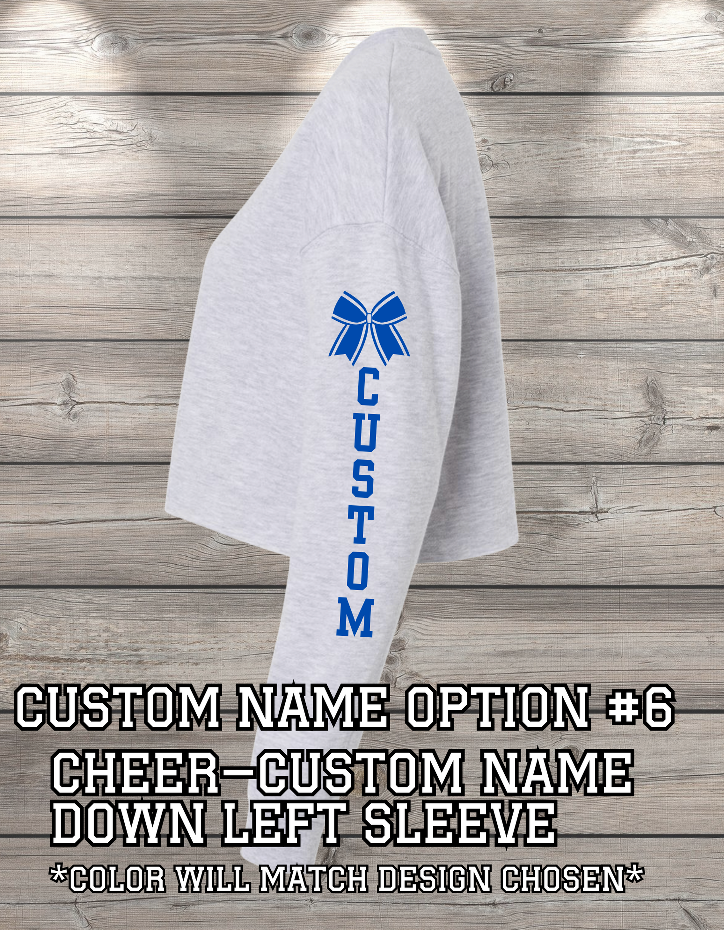 Custom Crop Crewneck Sweatshirt – Personalized & Printed Just for You