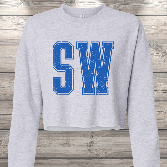 SW | Sedro Woolley Crop Crewneck Sweatshirt – Independent Trading Co. | Optional Name on Back or Sleeve