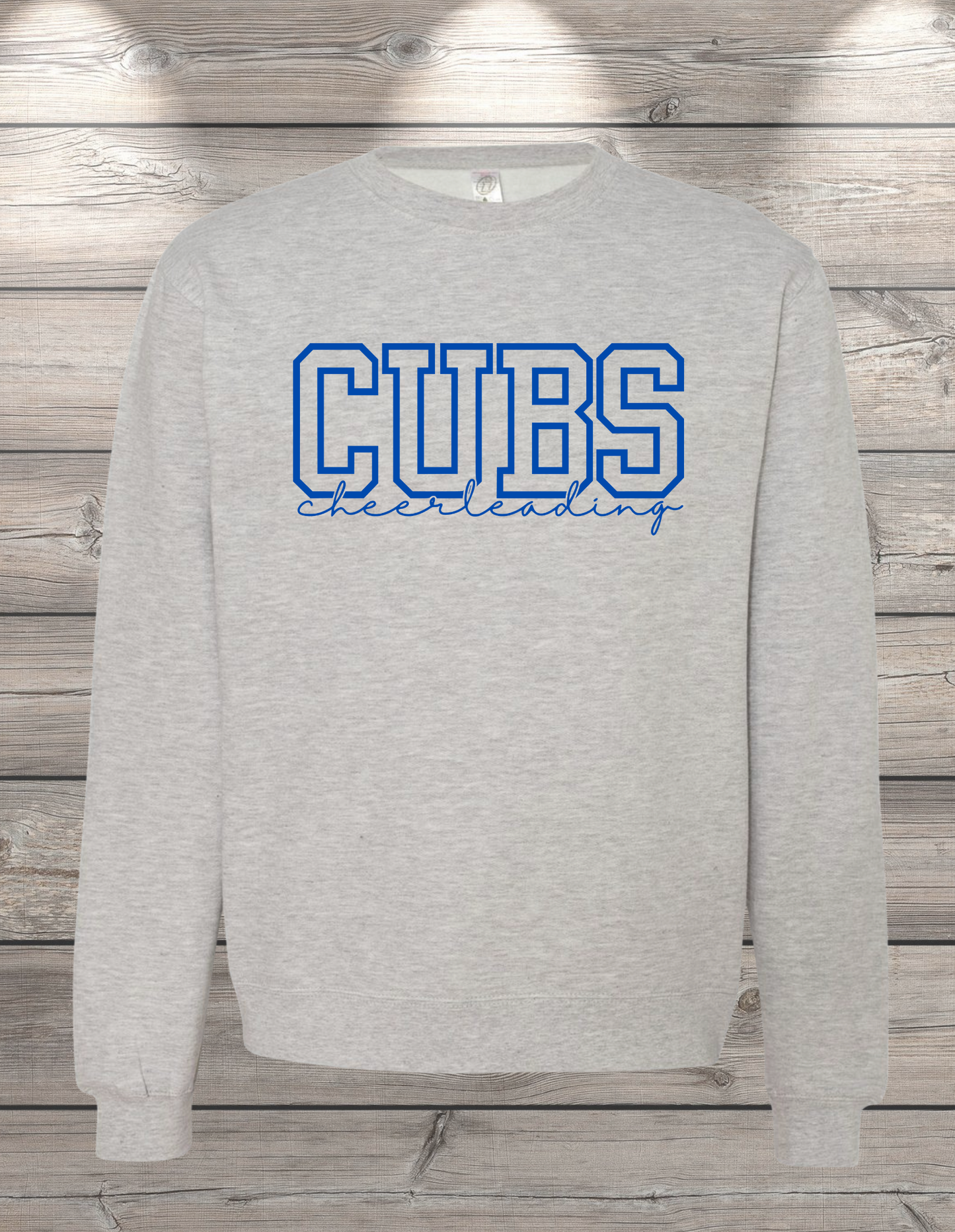 CUBS Cheerleading | Sedro Woolley Cubs Cheerleading Unisex Crewneck Sweatshirt – Independent Trading Co. | Optional Name on Back or Sleeve