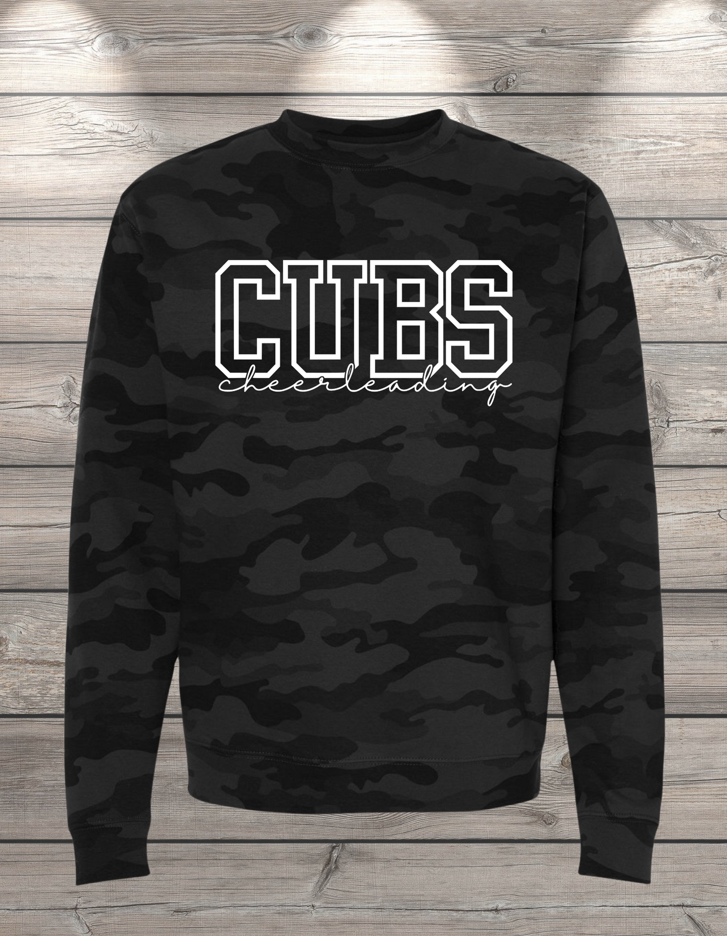 CUBS Cheerleading | Sedro Woolley Cubs Cheerleading Unisex Crewneck Sweatshirt – Independent Trading Co. | Optional Name on Back or Sleeve