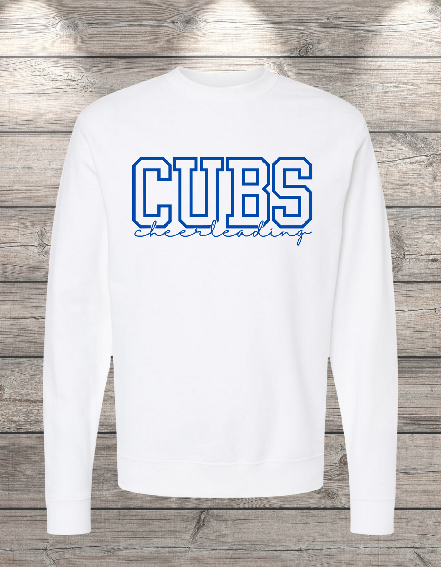 CUBS Cheerleading | Sedro Woolley Cubs Cheerleading Unisex Crewneck Sweatshirt – Independent Trading Co. | Optional Name on Back or Sleeve