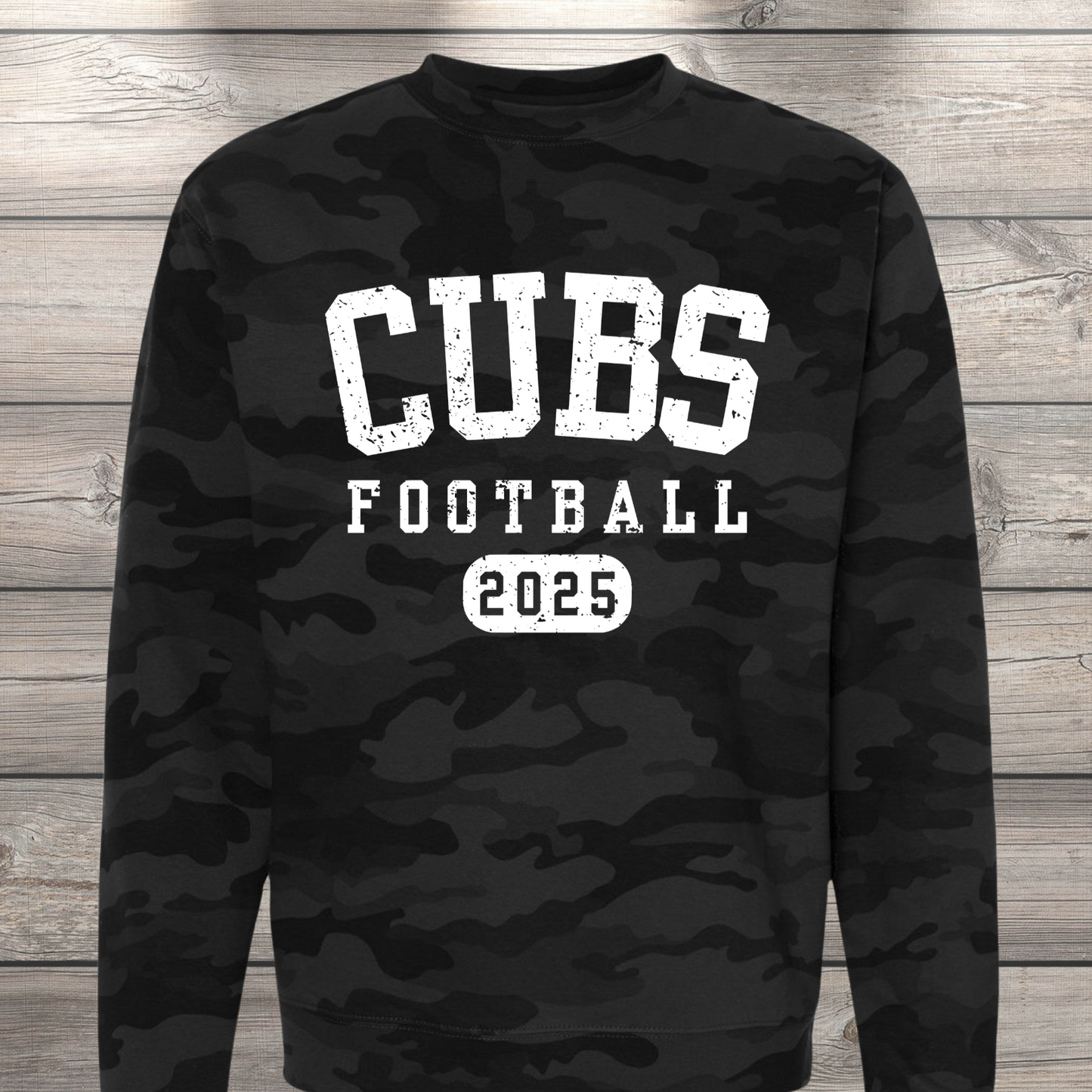 CUBS Football | Sedro Woolley Cubs Football Unisex Crewneck Sweatshirt – Independent Trading Co. | Optional Name on Back or Sleeve