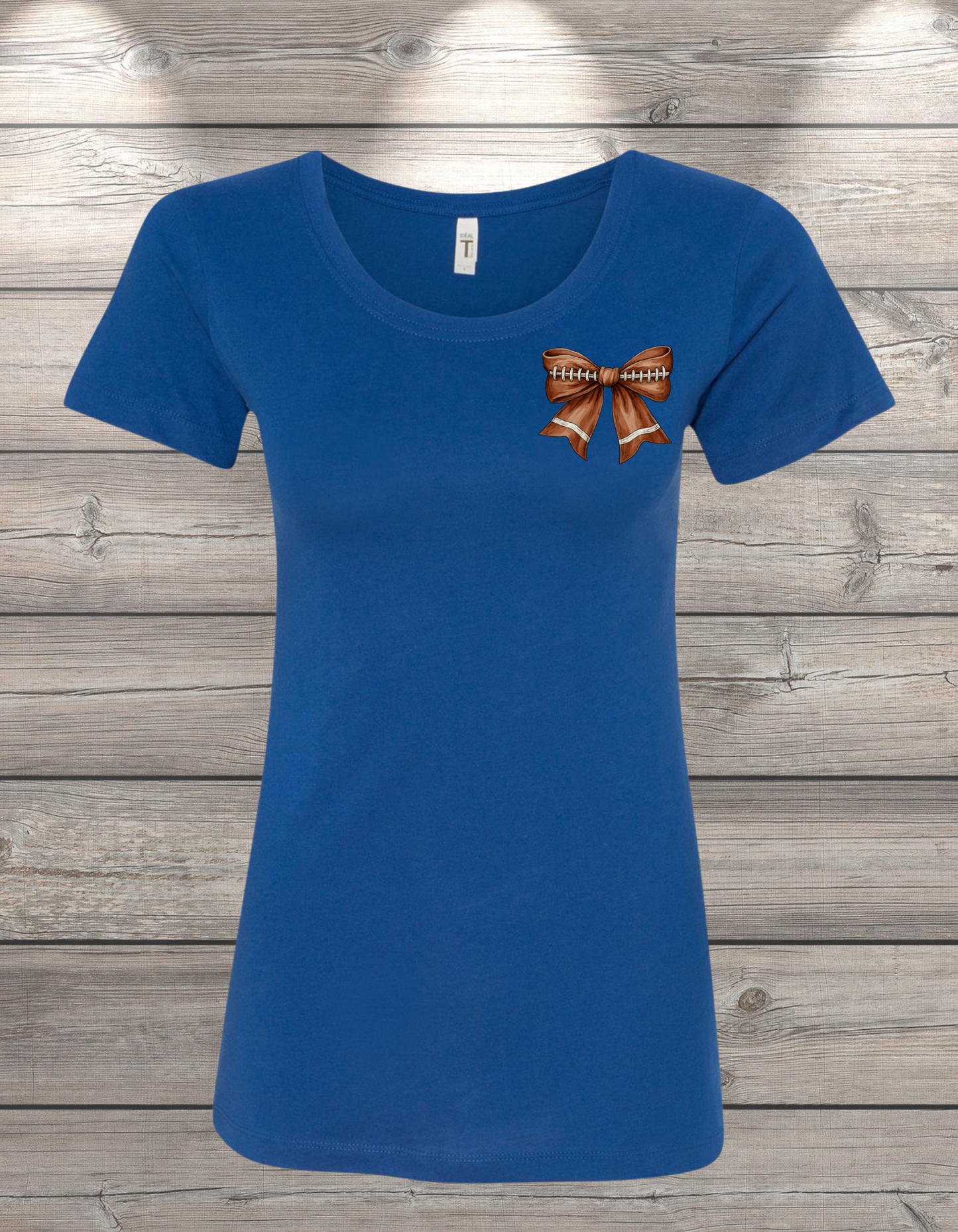 Football Bow T-Shirt – Coquette Game Day Tee | Youth and Womens Sizes