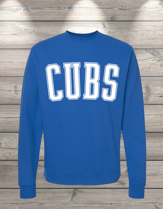 CUBS | Sedro Woolley Cubs Unisex Crewneck Sweatshirt – Independent Trading Co. | Optional Name on Back or Sleeve
