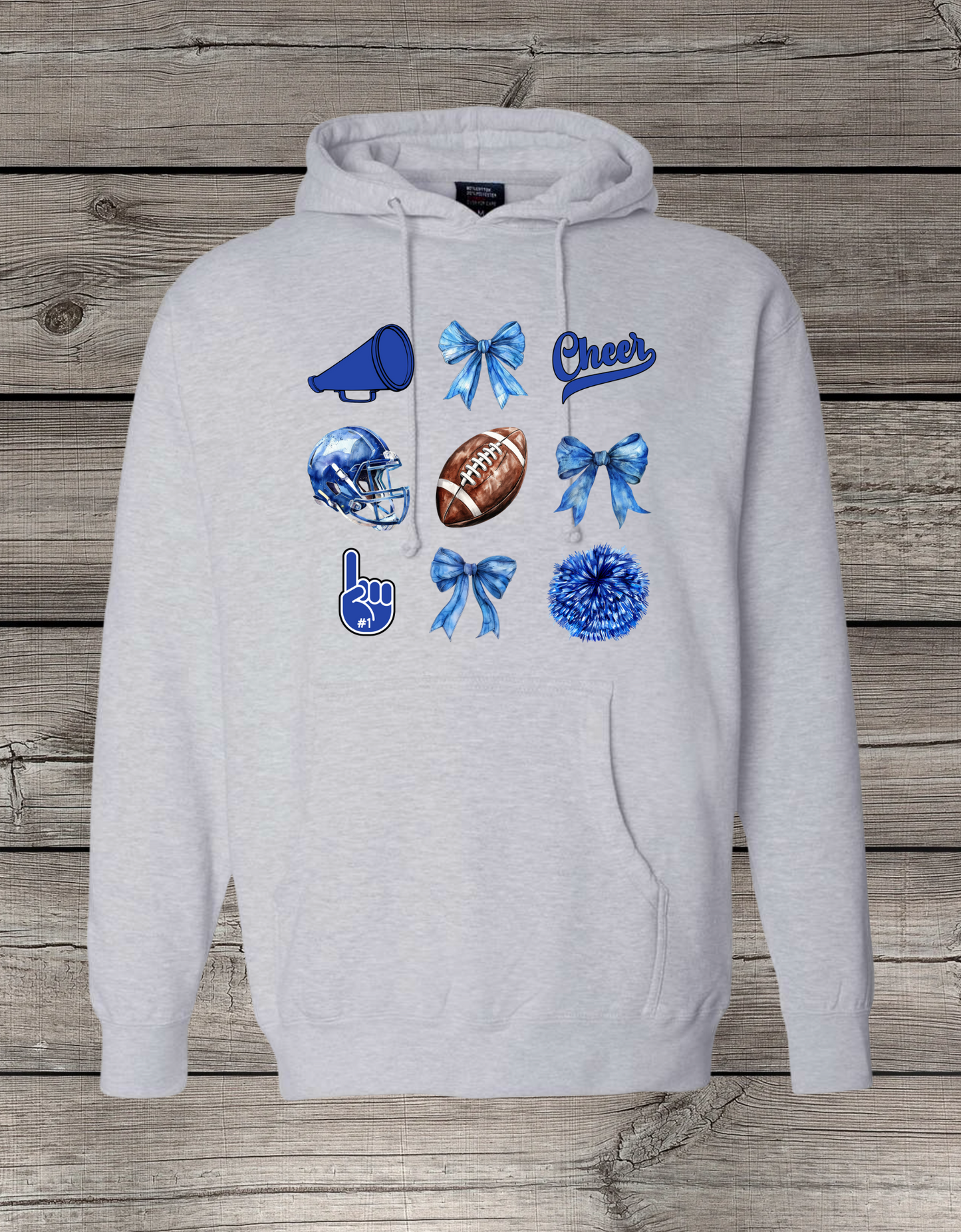 Blue Cheer & Football Spirit Hoodie & Crewneck – Game Day Spirit Wear