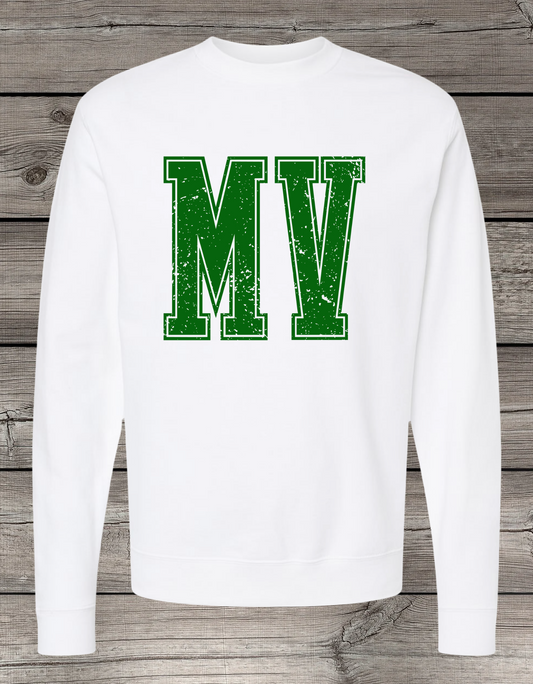 MV | Mount Vernon Unisex Crewneck Sweatshirt – Independent Trading Co. | Optional Name on Back or Sleeve