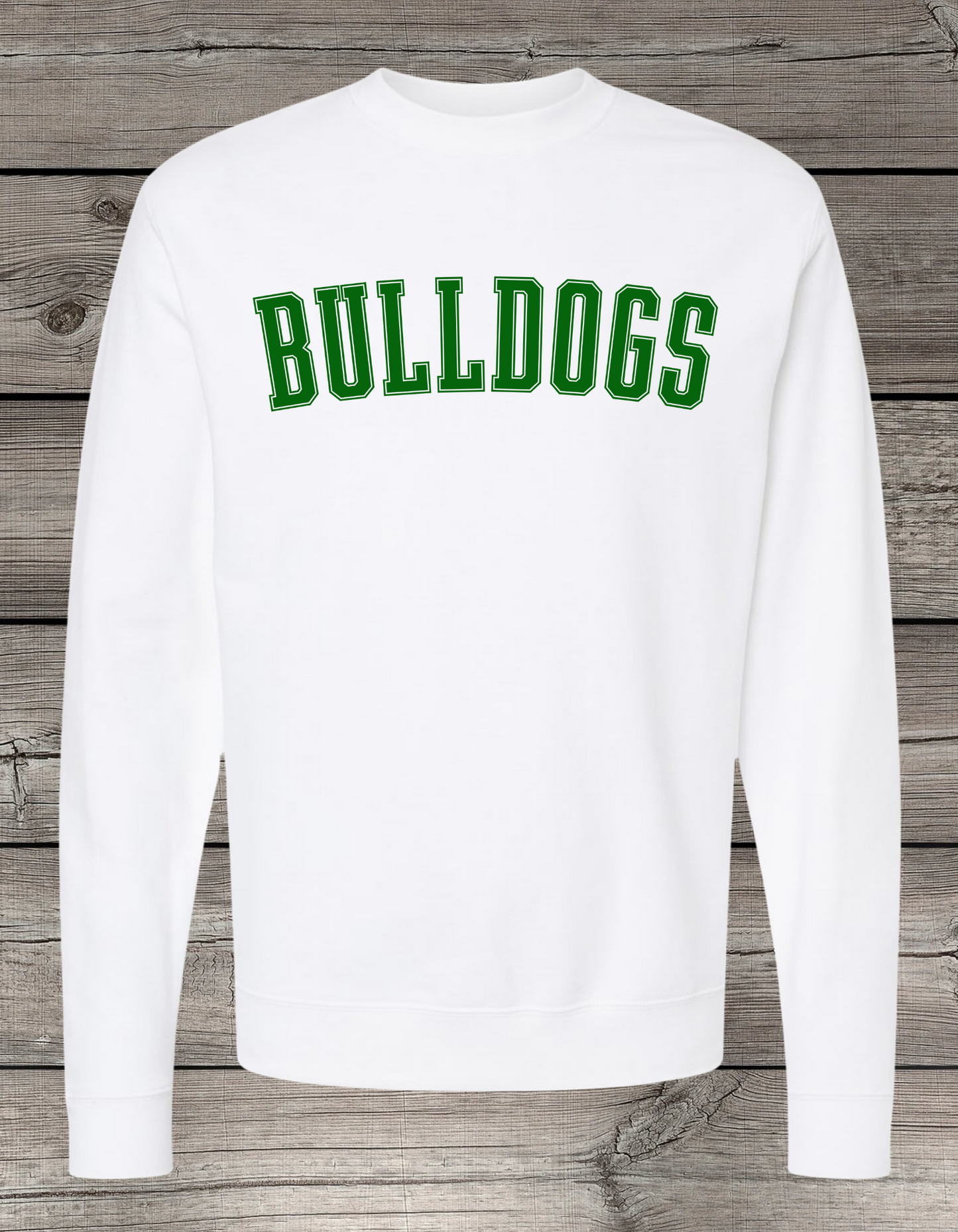 BULLDOGS | Mount Vernon Bulldogs Unisex Crewneck Sweatshirt – Independent Trading Co. | Optional Name on Back or Sleeve
