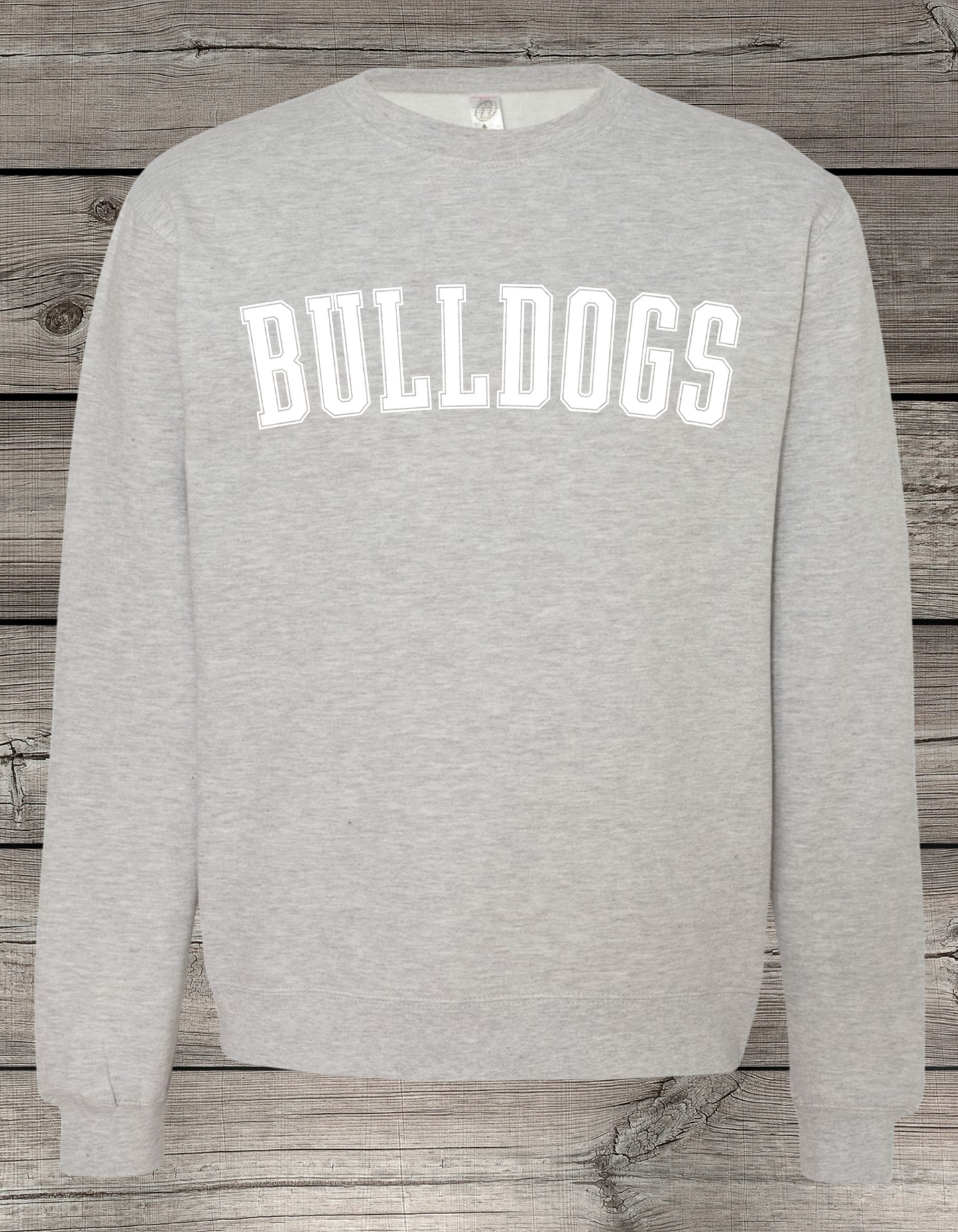 BULLDOGS | Mount Vernon Bulldogs Unisex Crewneck Sweatshirt – Independent Trading Co. | Optional Name on Back or Sleeve