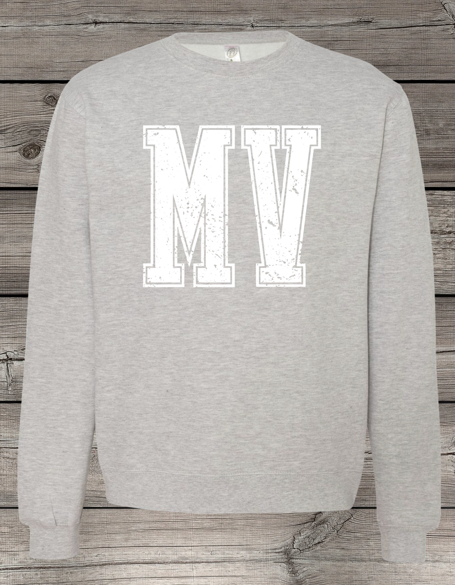 MV | Mount Vernon Unisex Crewneck Sweatshirt – Independent Trading Co. | Optional Name on Back or Sleeve