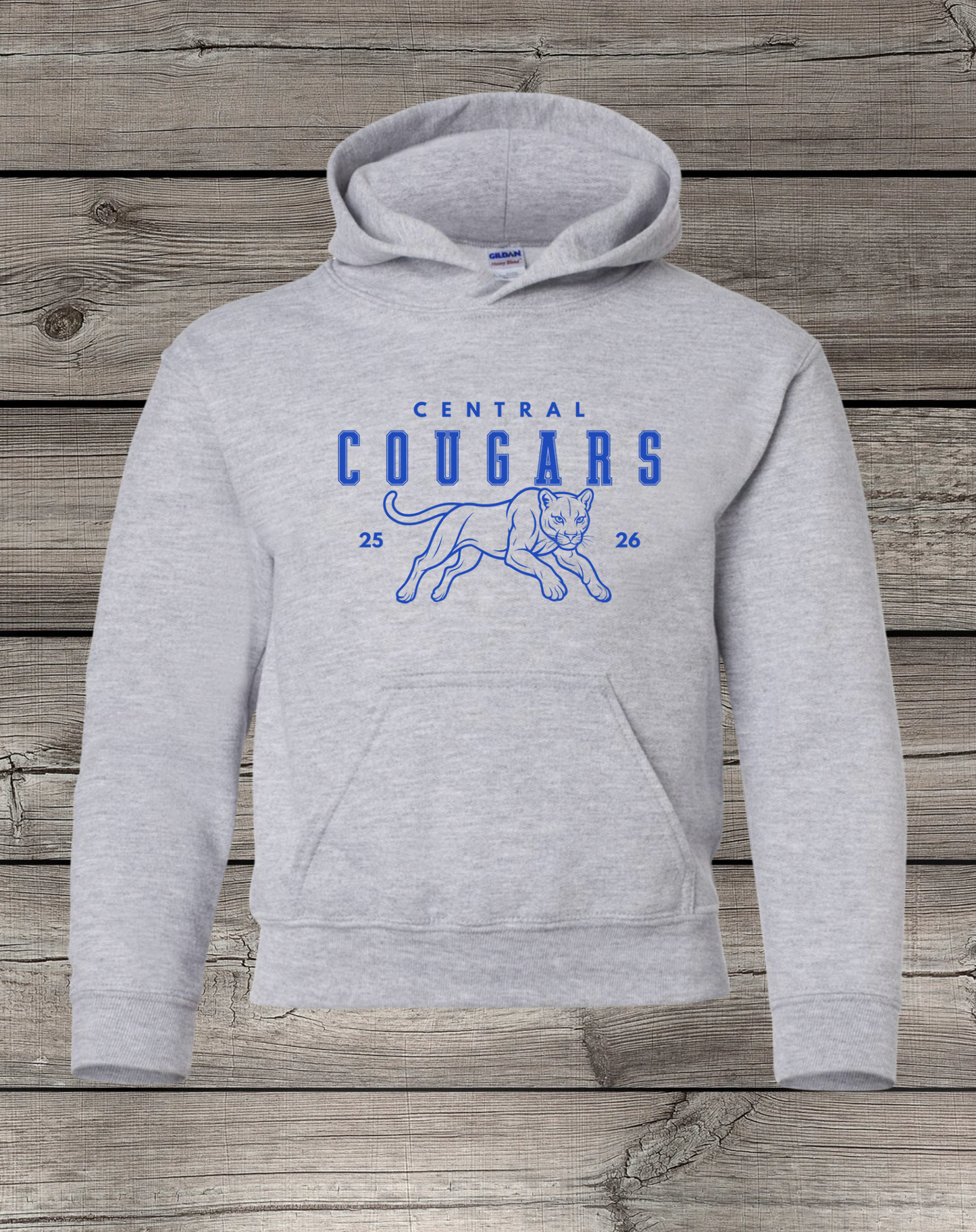 Central Cougars Elementary Hoodie | Youth & Adult Sizes | Central Cougars 25/26