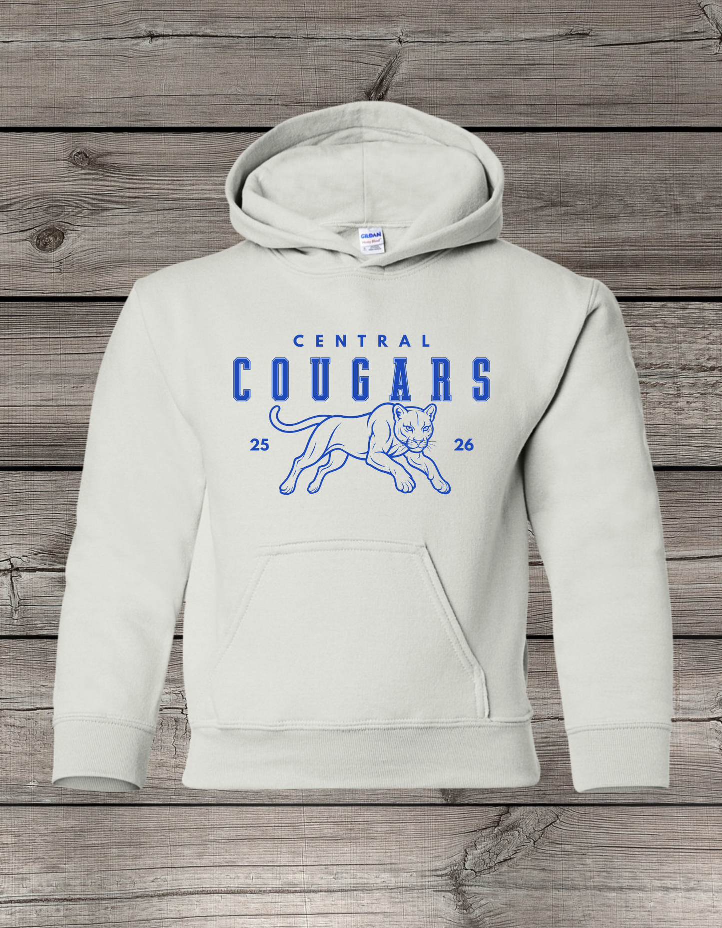 Central Cougars Elementary Hoodie | Youth & Adult Sizes | Central Cougars 25/26
