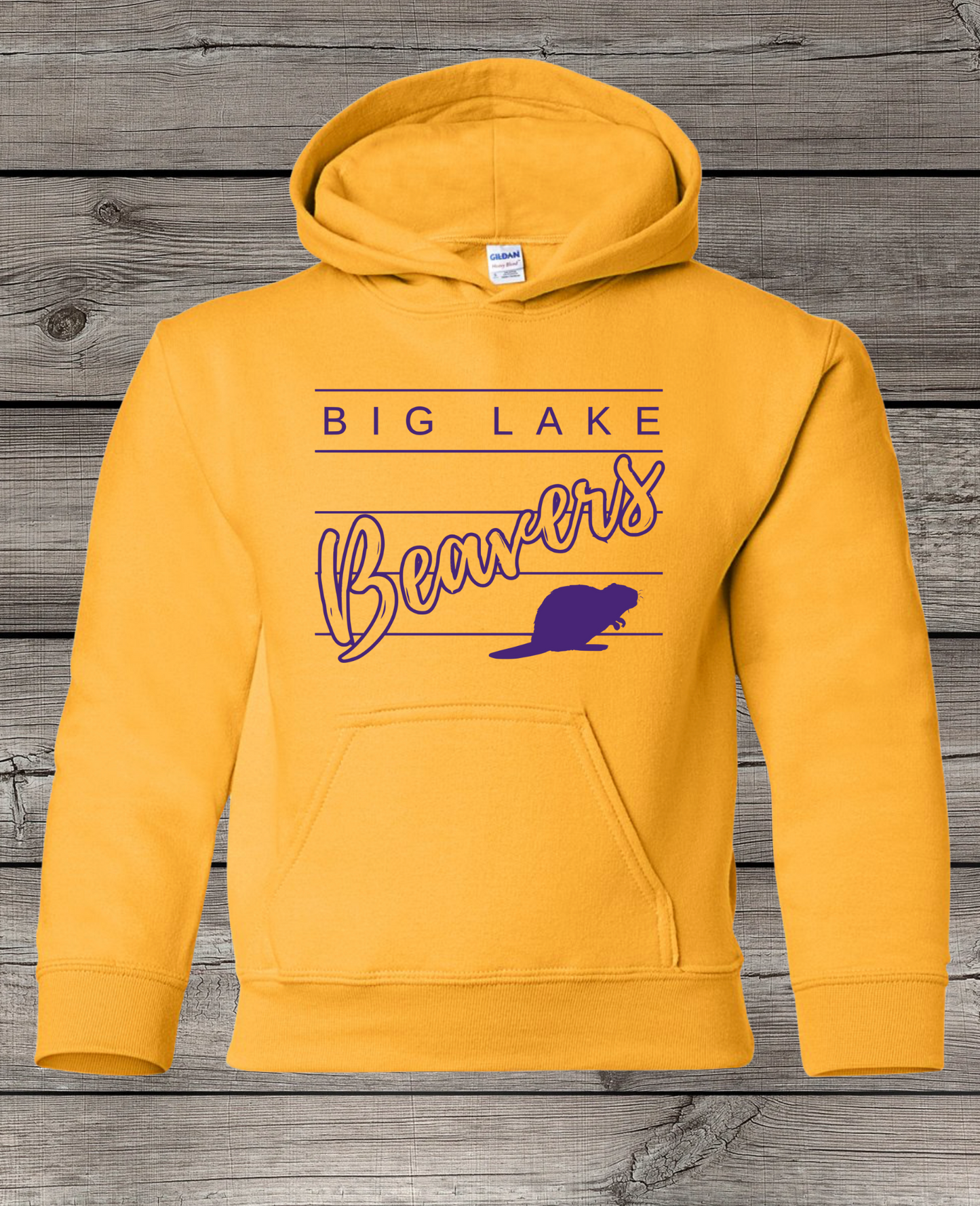 Big Lake Elementary Hoodie | Youth & Adult Sizes | Lined Big Lake Beavers