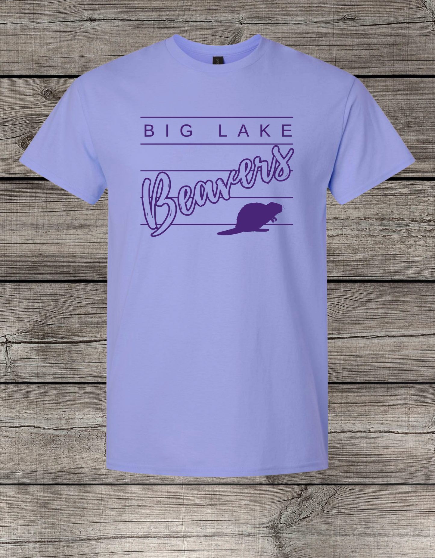 Big Lake Elementary T-Shirt | Youth & Adult Sizes | Beavers Spirit Wear | Lined Big Lake Beavers