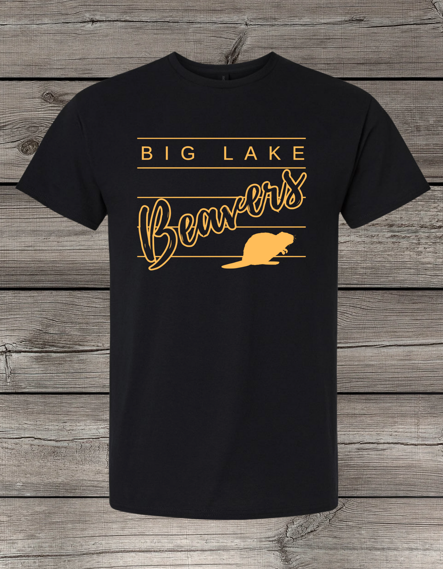 Big Lake Elementary T-Shirt | Youth & Adult Sizes | Beavers Spirit Wear | Lined Big Lake Beavers