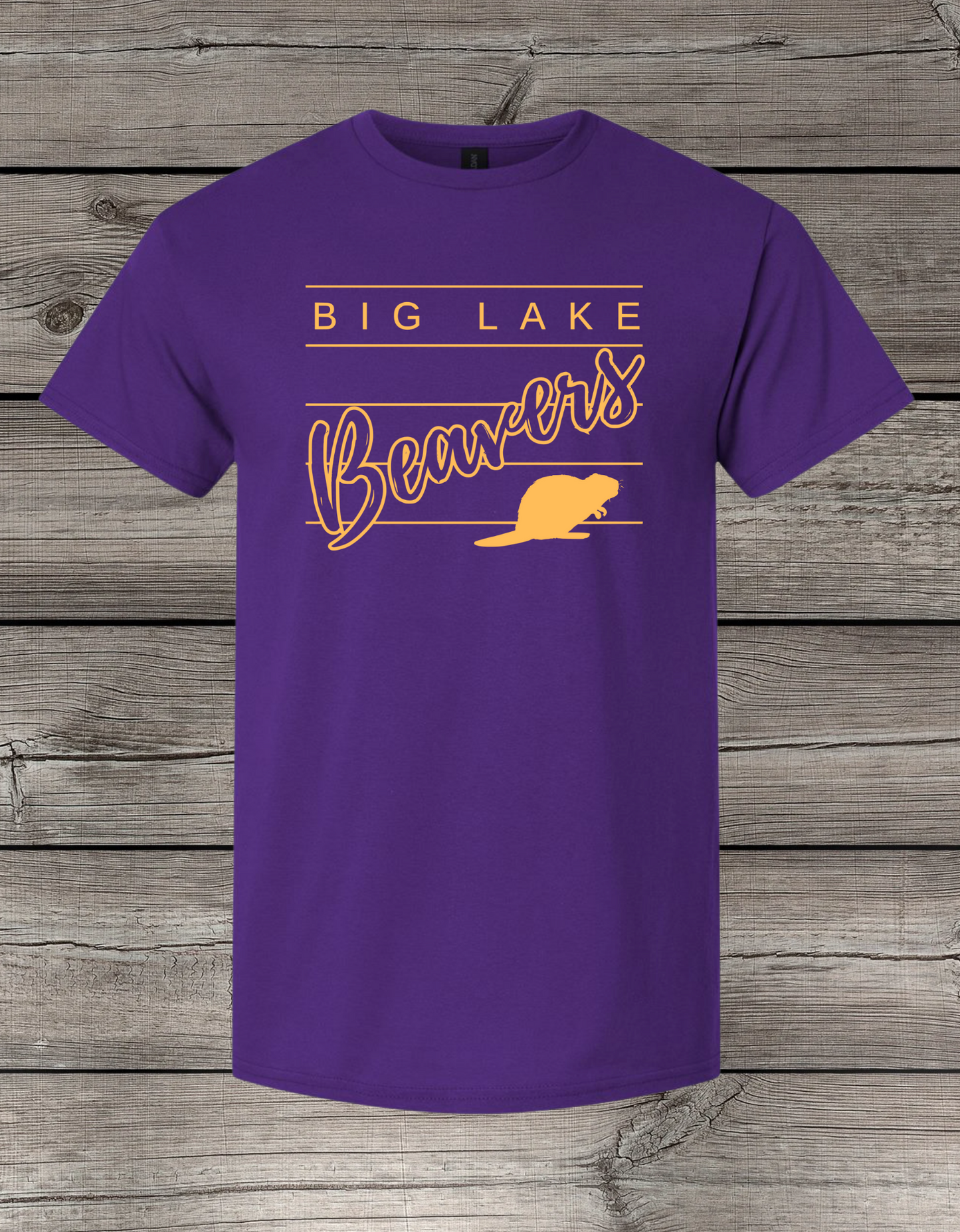 Big Lake Elementary T-Shirt | Youth & Adult Sizes | Beavers Spirit Wear | Lined Big Lake Beavers