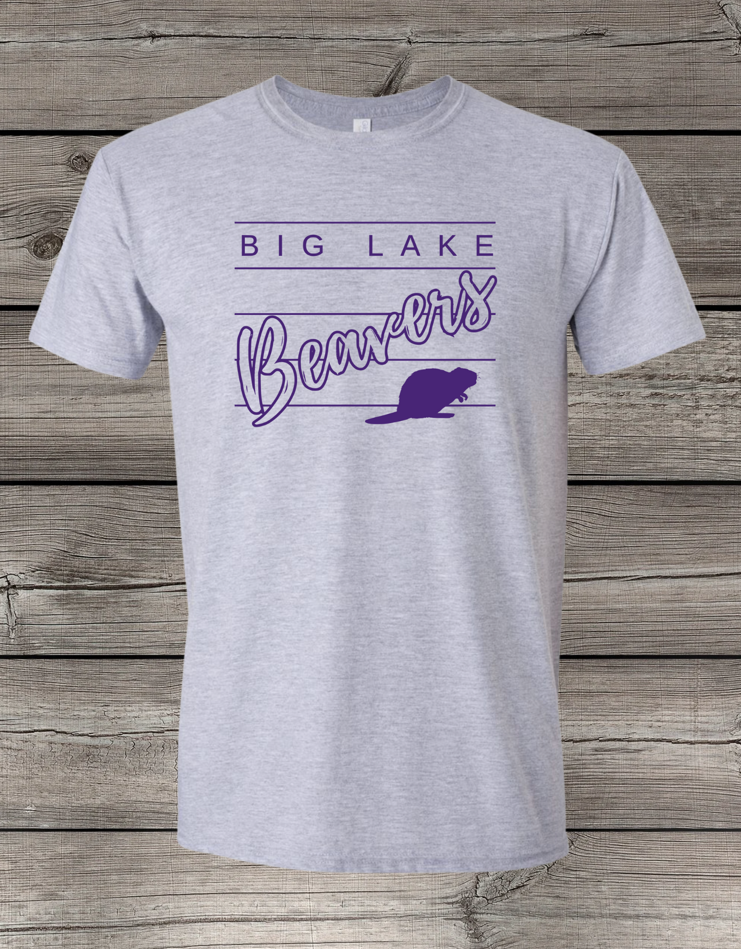 Big Lake Elementary T-Shirt | Youth & Adult Sizes | Beavers Spirit Wear | Lined Big Lake Beavers
