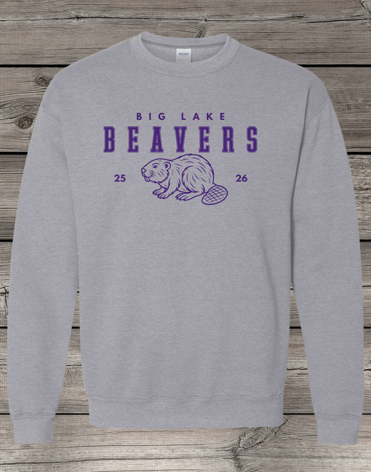 Big Lake Elementary Crewneck Sweatshirt | Youth & Adult Sizes | Big Lake Beavers 25/26