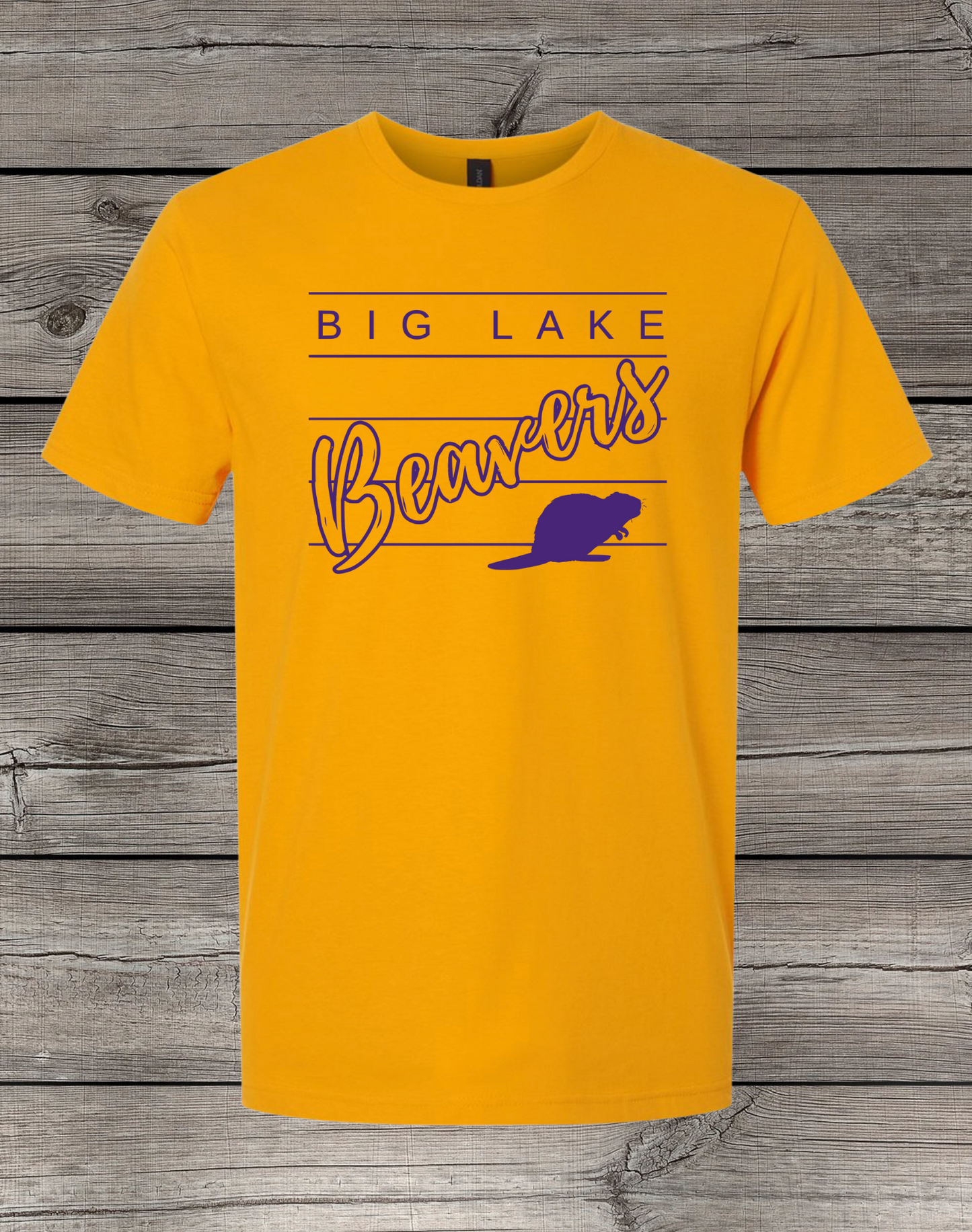 Big Lake Elementary T-Shirt | Youth & Adult Sizes | Beavers Spirit Wear | Lined Big Lake Beavers