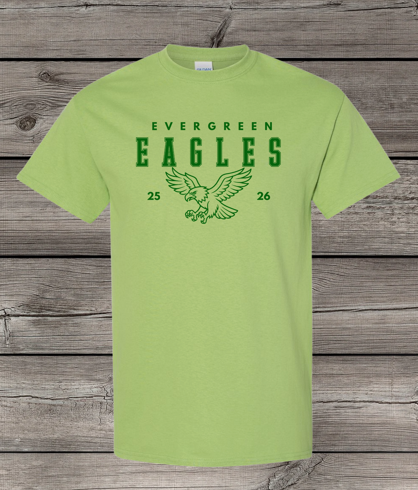 Evergreen Eagles T-Shirt | School Spirit Wear | Youth & Adult Sizes | Eagles 25/26
