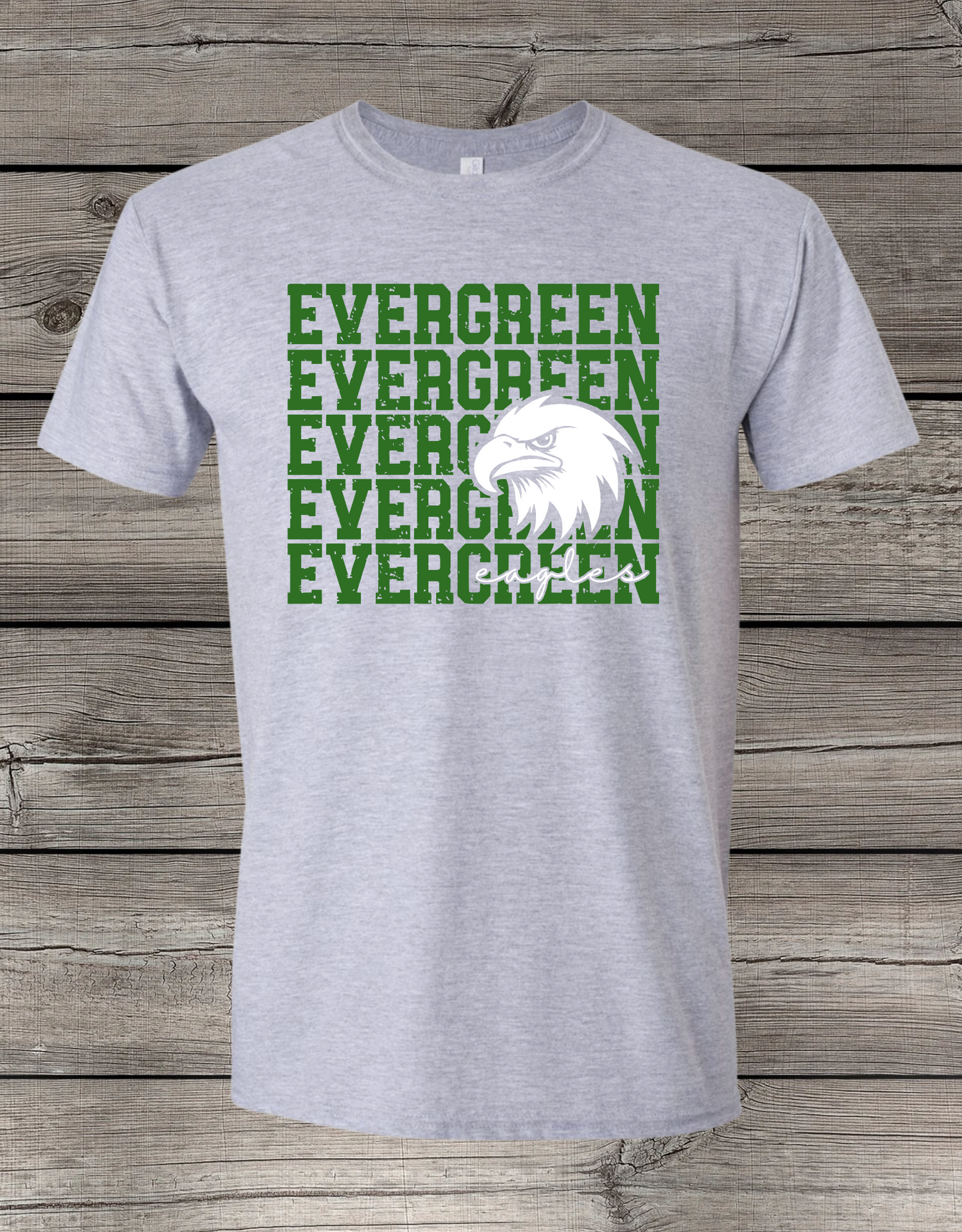 Evergreen Eagles Logo Tee, Crewneck, & Hoodie – Youth & Adult Sizes | School Spirit Wear