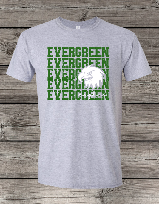 Evergreen Eagles Logo Tee, Crewneck, & Hoodie – Youth & Adult Sizes | School Spirit Wear
