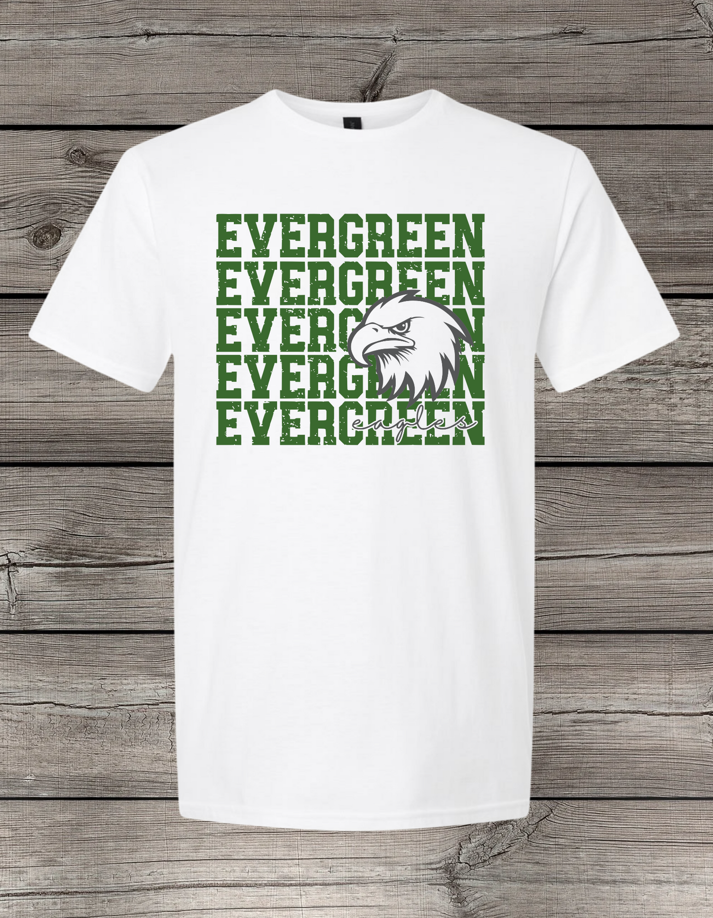 Evergreen Eagles Logo Tee, Crewneck, & Hoodie – Youth & Adult Sizes | School Spirit Wear